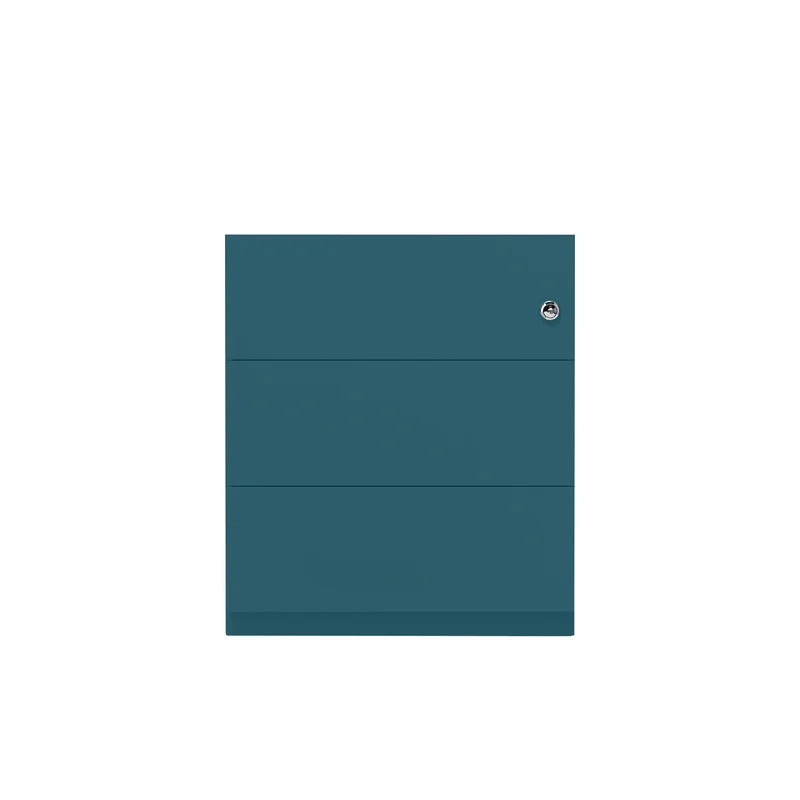 Rollcontainer Note™ | 3 Schubladen, Tiefe 565 mm, Griffleiste