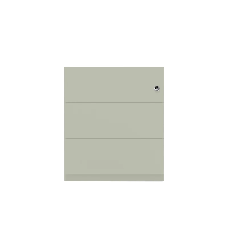 Rollcontainer Note™ | 3 Schubladen, Tiefe 565 mm, Griffleiste