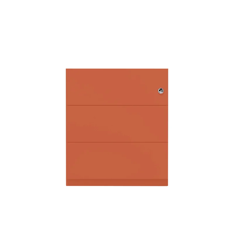 Rollcontainer Note™ | 3 Schubladen, Tiefe 565 mm, Griffleiste
