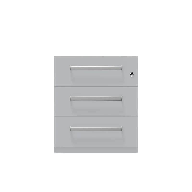 Rollcontainer Note™ | 3 Schubladen, Tiefe 565 mm, Designgriff