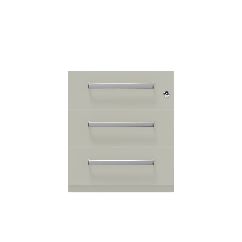 Rollcontainer Note™ | 3 Schubladen, Tiefe 565 mm, Designgriff