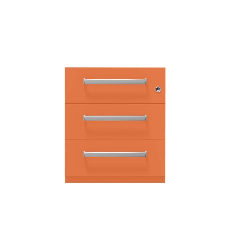 Rollcontainer Note™ | 3 Schubladen, Tiefe 565 mm, Designgriff
