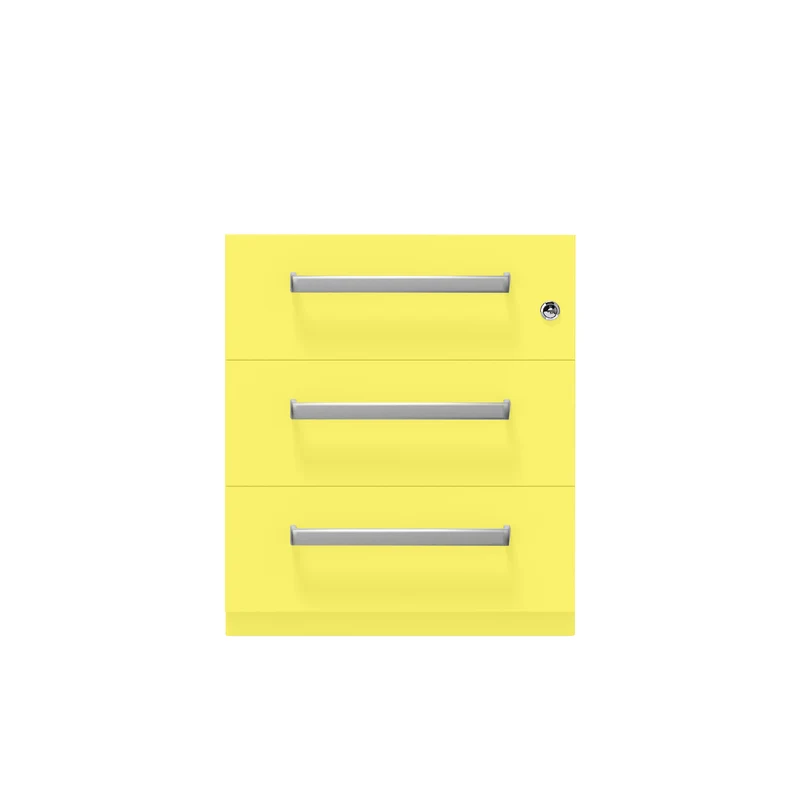 Rollcontainer Note™ | 3 Schubladen, Tiefe 565 mm, Designgriff