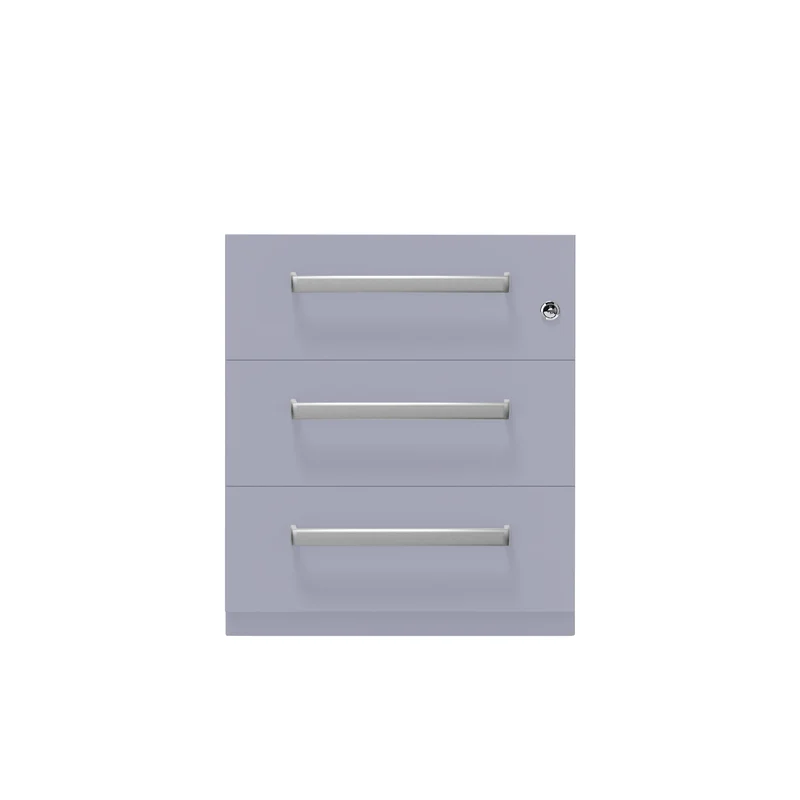 Rollcontainer Note™ | 3 Schubladen, Tiefe 565 mm, Designgriff