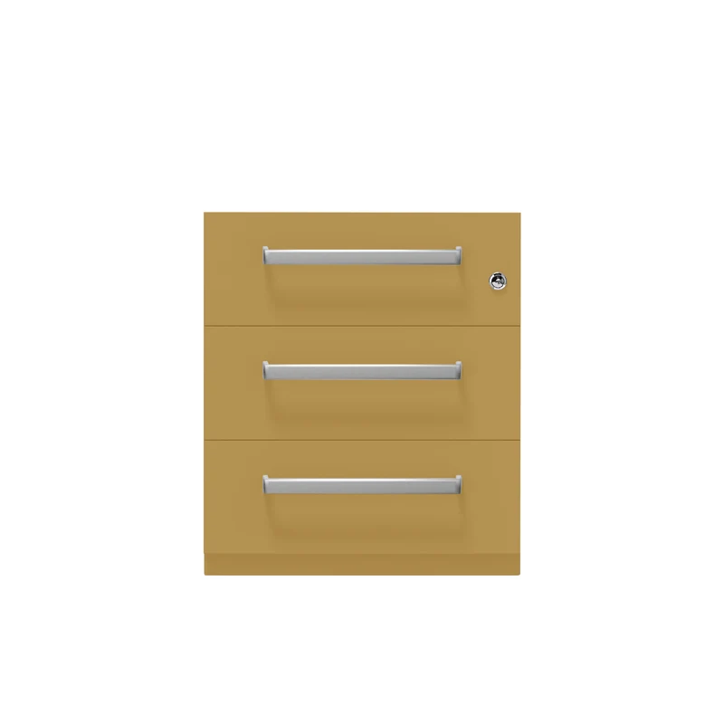 Rollcontainer Note™ | 3 Schubladen, Tiefe 565 mm, Designgriff