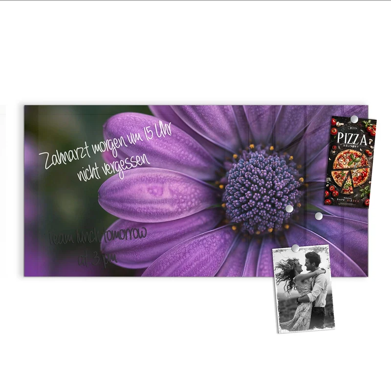 Magnettafel - Violette Samtblüte