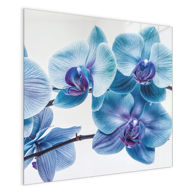Magnettafel - Blauviolette Orchidee