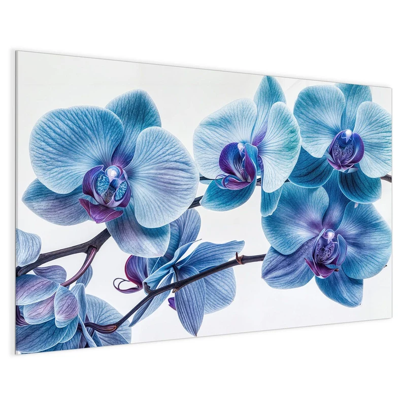 Magnettafel - Blauviolette Orchidee