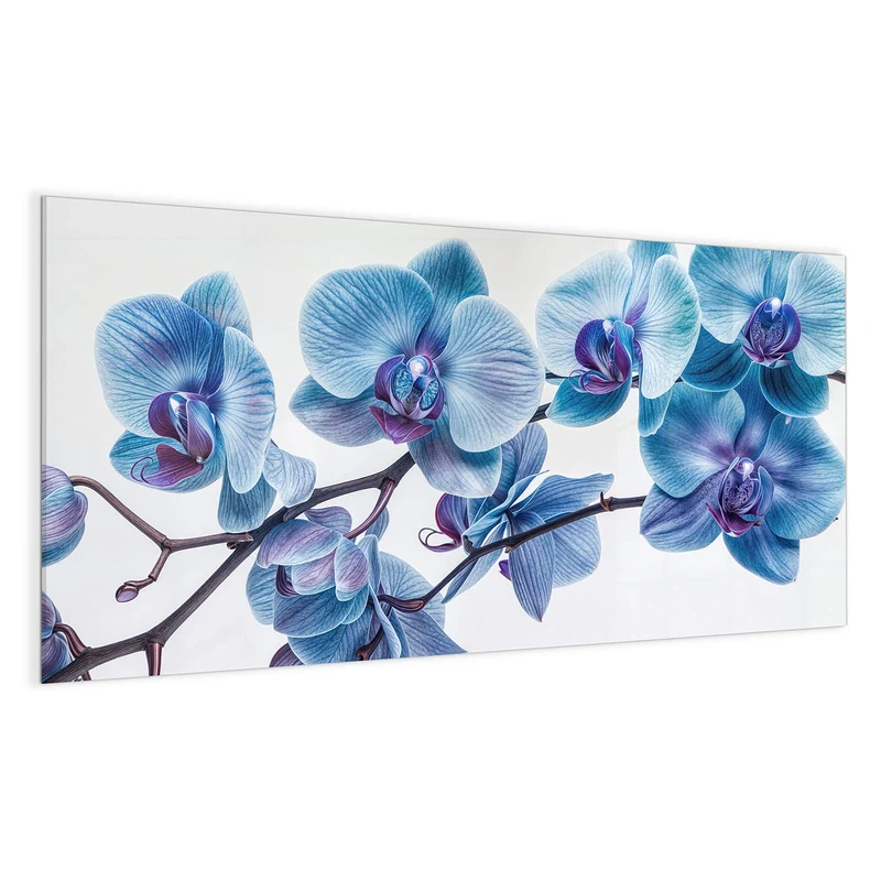 Magnettafel - Blauviolette Orchidee