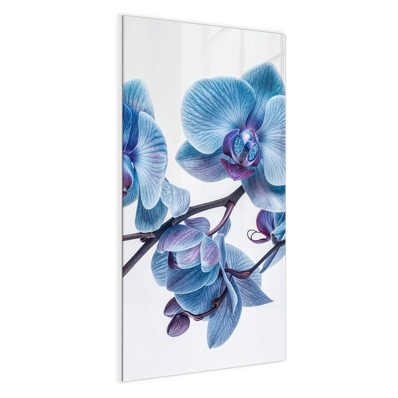 Magnettafel - Blauviolette Orchidee