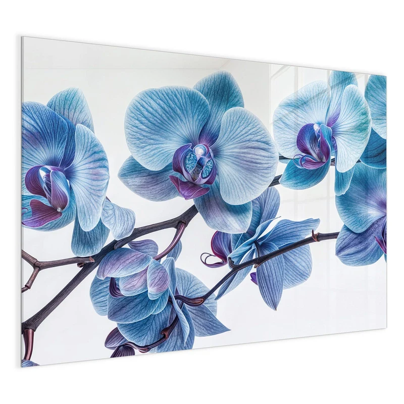 Magnettafel - Blauviolette Orchidee