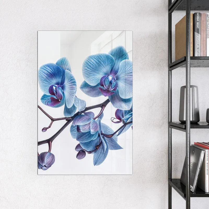 Magnettafel - Blauviolette Orchidee