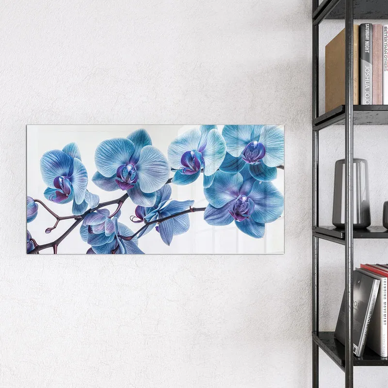 Magnettafel - Blauviolette Orchidee
