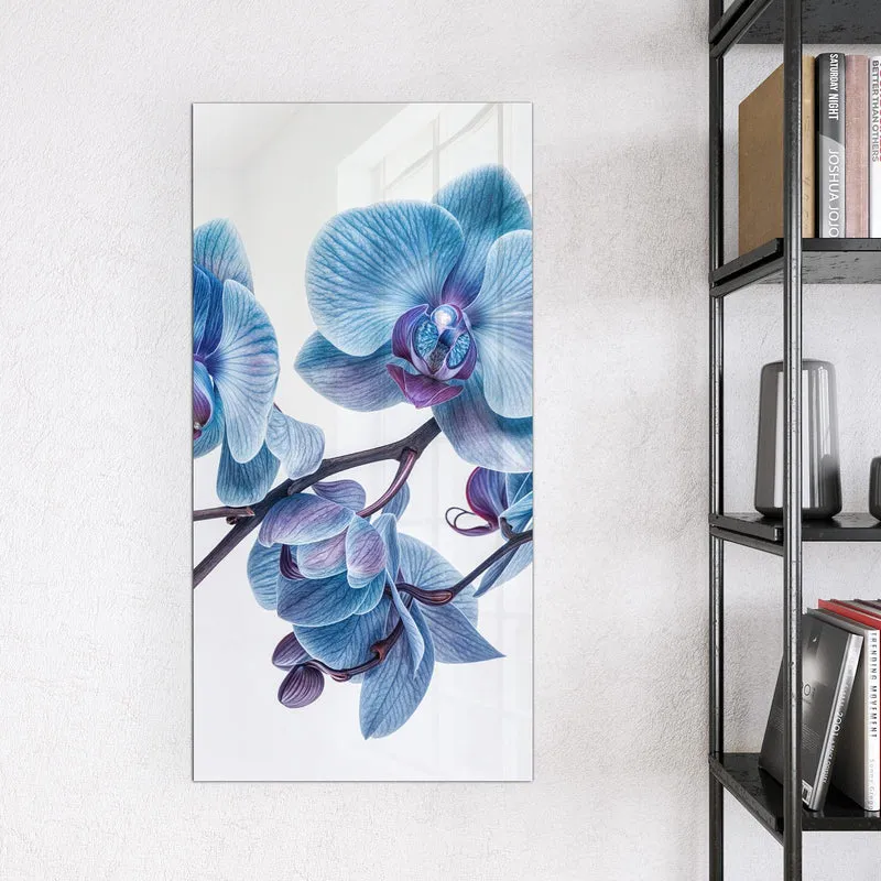 Magnettafel - Blauviolette Orchidee