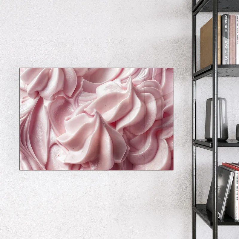 Magnettafel - Rosa Cremewellen