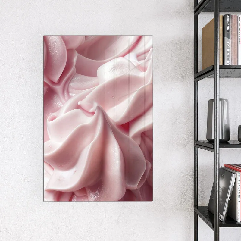 Magnettafel - Rosa Cremewellen