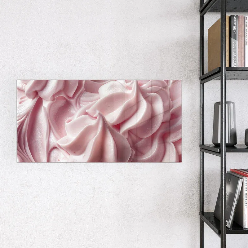 Magnettafel - Rosa Cremewellen