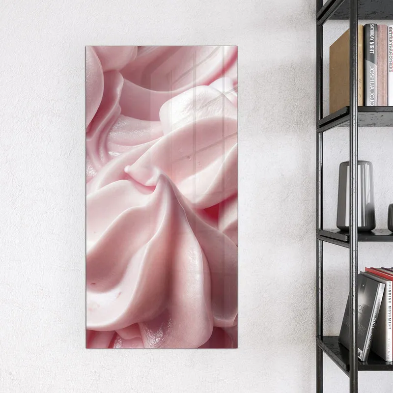 Magnettafel - Rosa Cremewellen