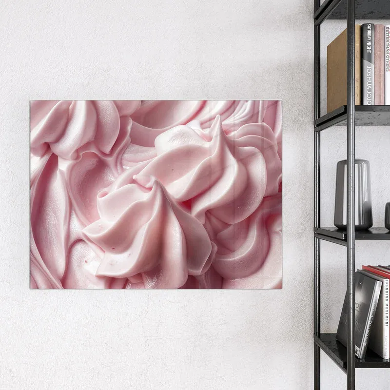 Magnettafel - Rosa Cremewellen