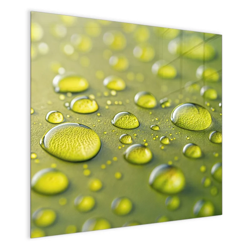 Magnettafel - Große Tropfen in Oliv