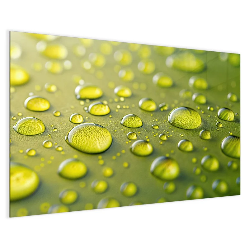 Magnettafel - Große Tropfen in Oliv