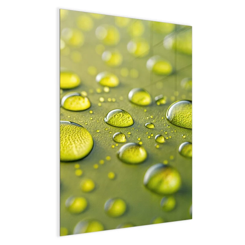 Magnettafel - Große Tropfen in Oliv