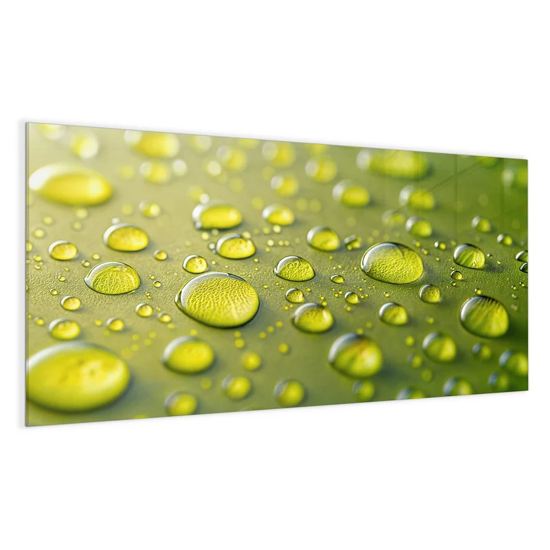 Magnettafel - Große Tropfen in Oliv