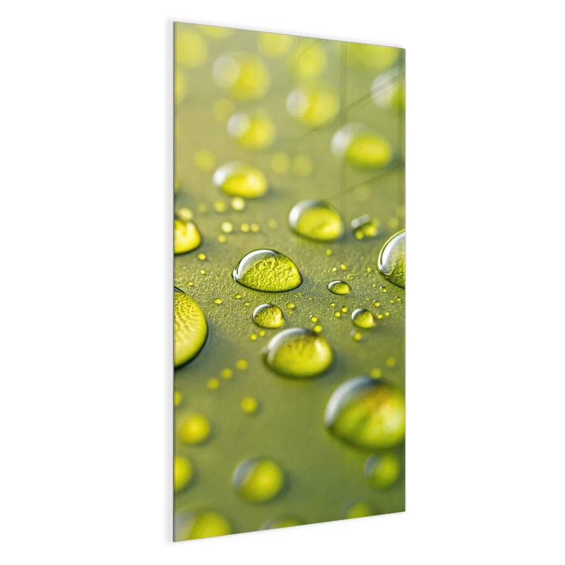 Magnettafel - Große Tropfen in Oliv