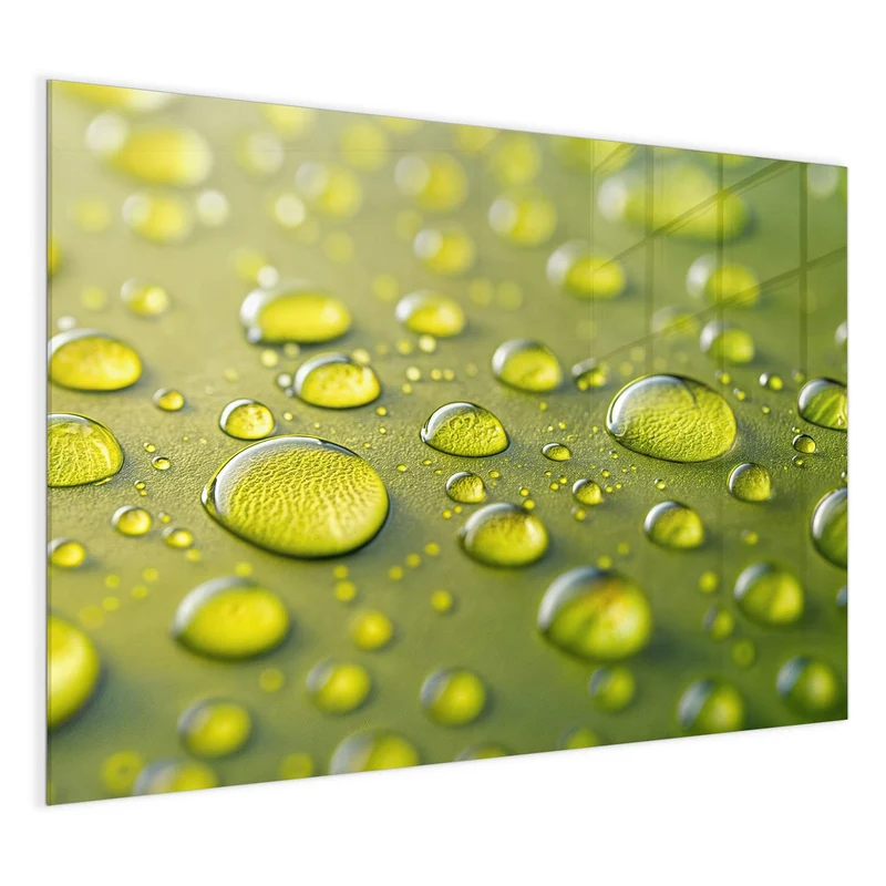 Magnettafel - Große Tropfen in Oliv