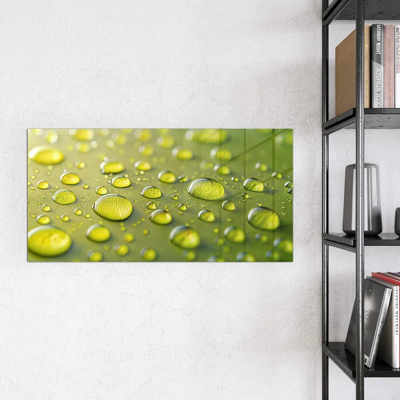 Magnettafel - Große Tropfen in Oliv