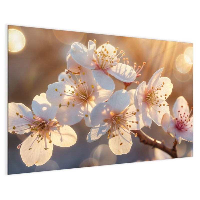 Magnettafel - Goldene Kirschblüten