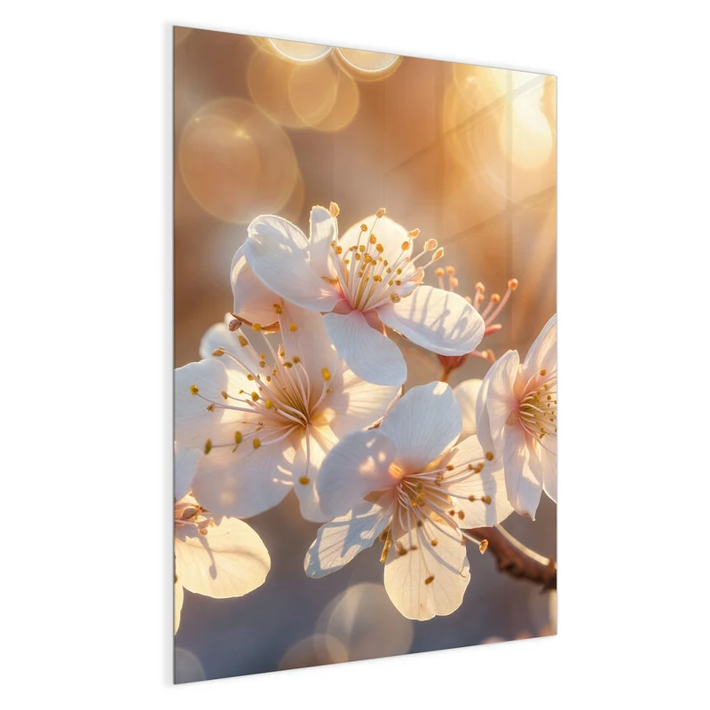 Magnettafel - Goldene Kirschblüten