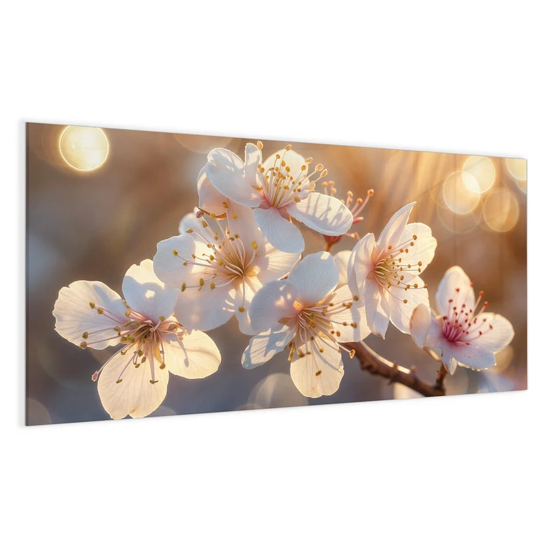 Magnettafel - Goldene Kirschblüten