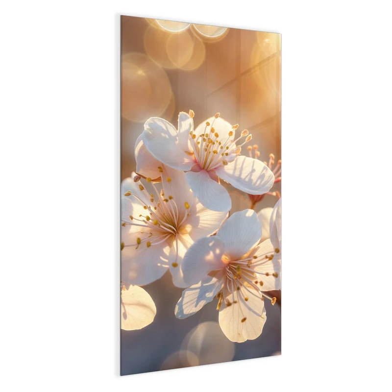 Magnettafel - Goldene Kirschblüten
