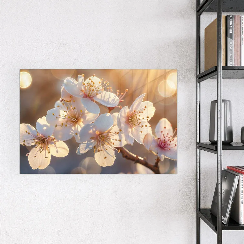 Magnettafel - Goldene Kirschblüten