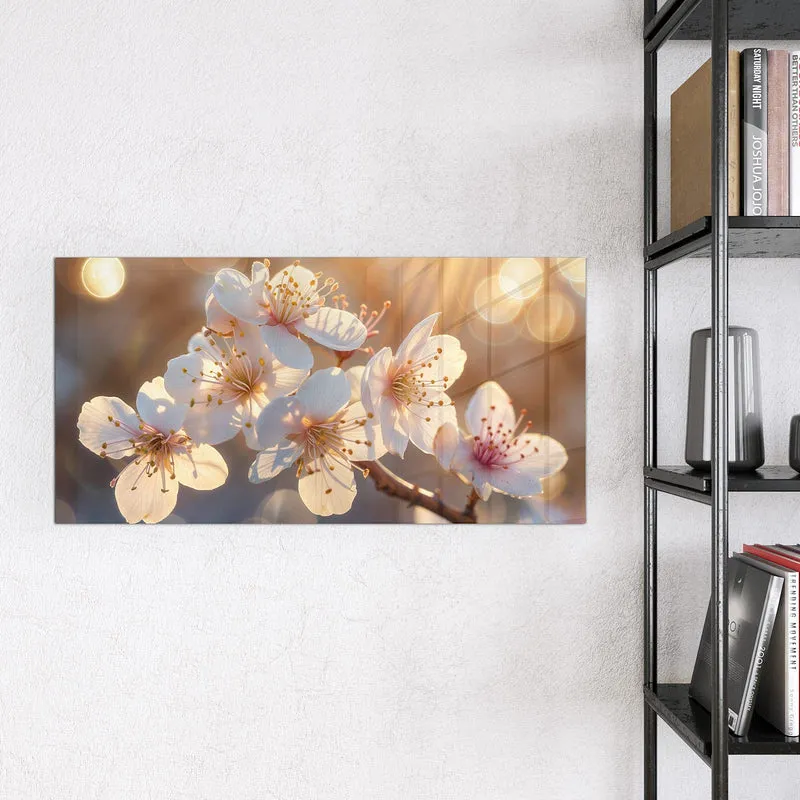 Magnettafel - Goldene Kirschblüten