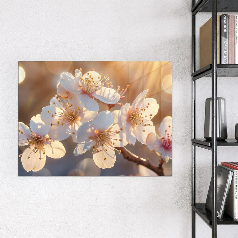 Magnettafel - Goldene Kirschblüten