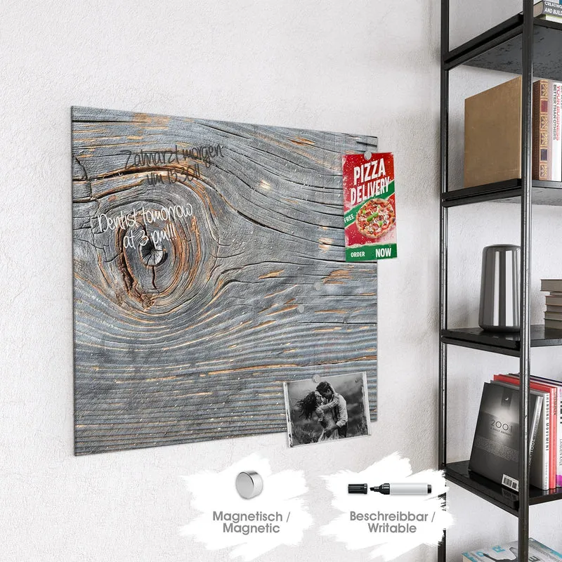 Magnettafel - Astloch im Altholz