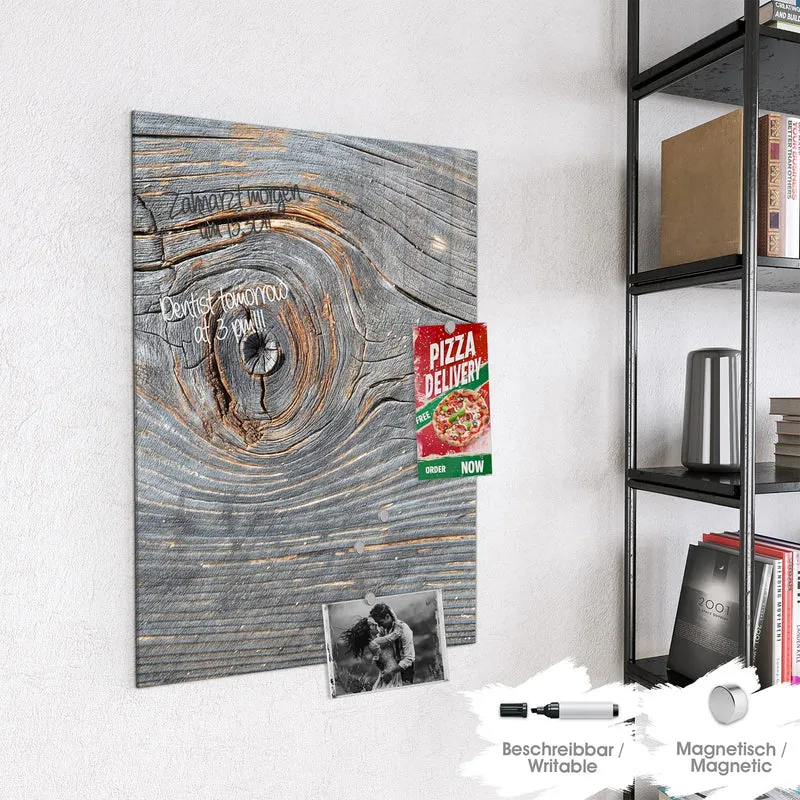 Magnettafel - Astloch im Altholz