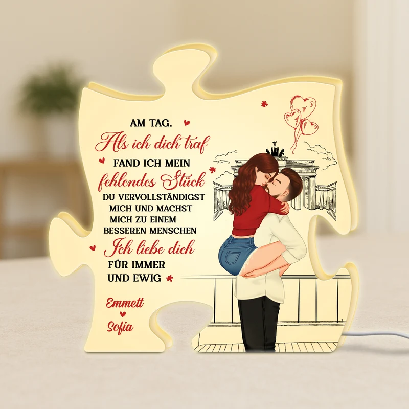 Ich Liebe Dich Für Immer - Personalisiertes Geschenk | Lightbox Paar