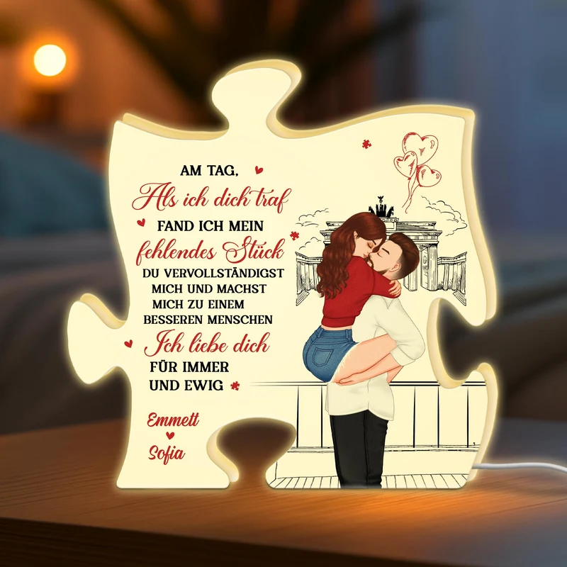 Ich Liebe Dich Für Immer - Personalisiertes Geschenk | Lightbox Paar