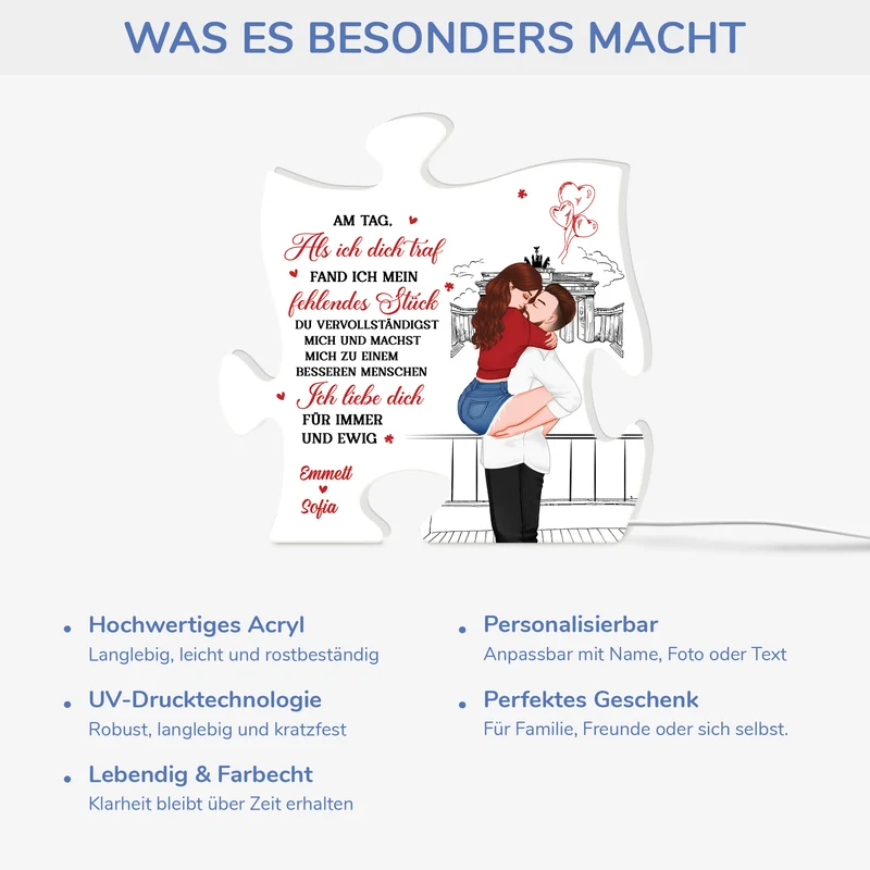 Ich Liebe Dich Für Immer - Personalisiertes Geschenk | Lightbox Paar