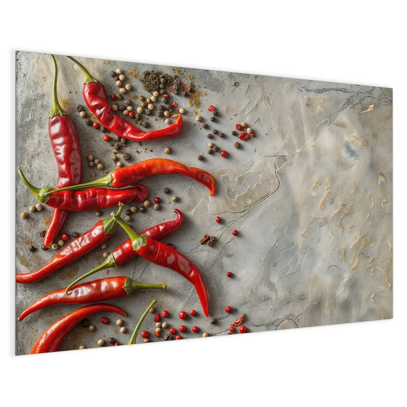 Magnettafel - Chilis mit Pfeffer