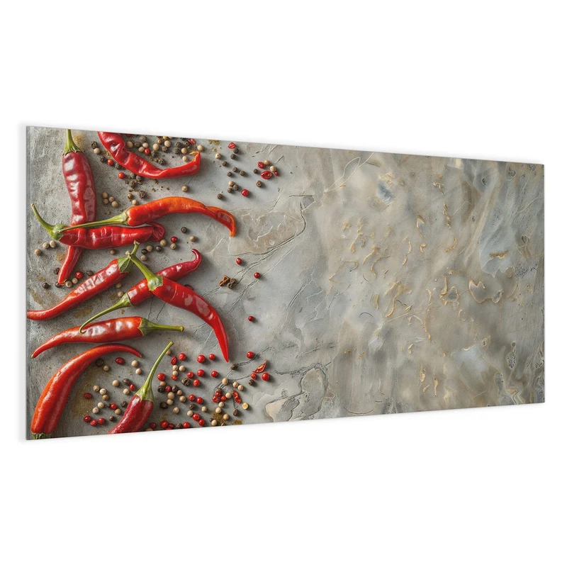 Magnettafel - Chilis mit Pfeffer