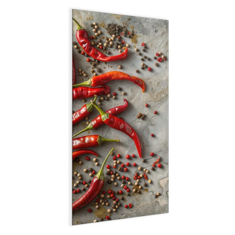 Magnettafel - Chilis mit Pfeffer