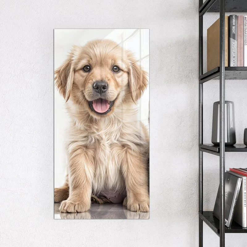 Magnettafel - Retriever und Kätzchen