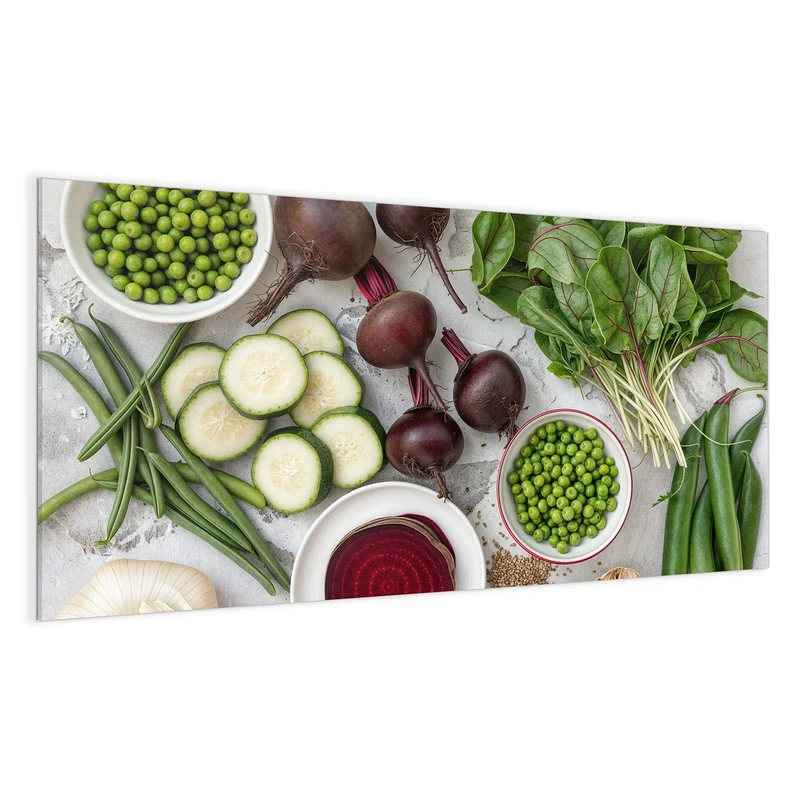 Magnettafel - Rote Bete und Erbsen