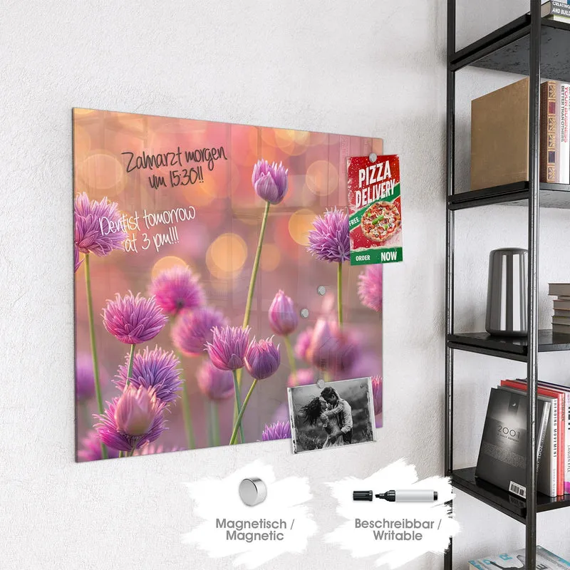 Magnettafel - Blühender Zierlauch