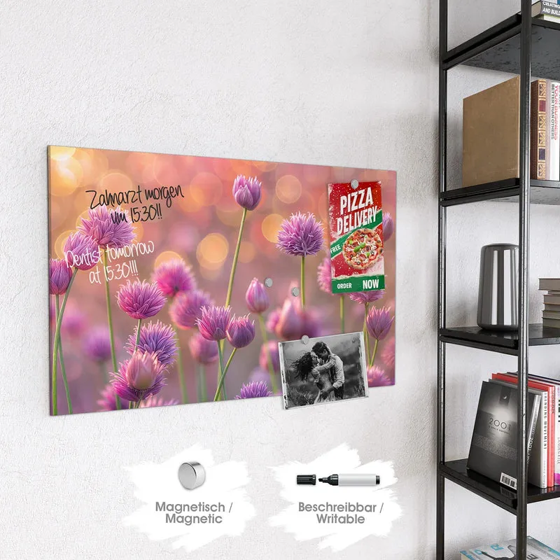 Magnettafel - Blühender Zierlauch