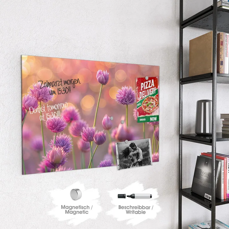 Magnettafel - Blühender Zierlauch